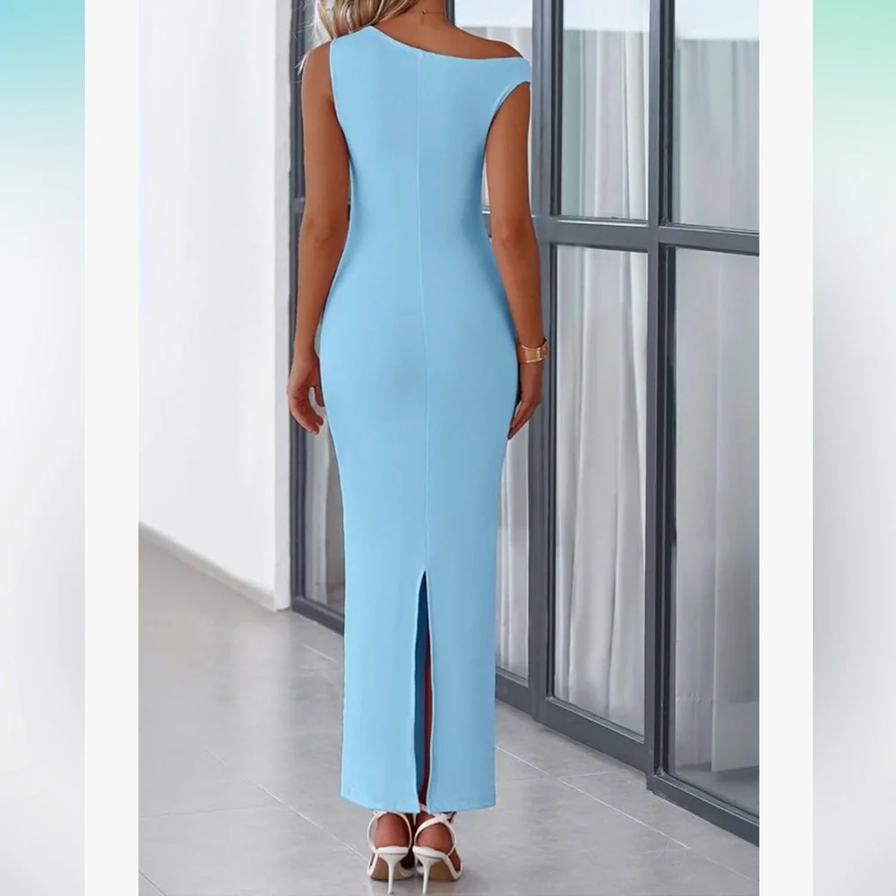 Blue baby shower/wedding guest dress - Picture 3 of 5